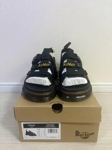Dr. Martens Pearson 블랙 샌들 UK 7