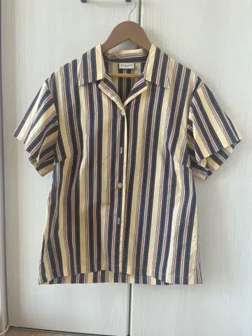 DRIES VAN NOTEN 스트라이프 반팔 셔츠 사이즈 36