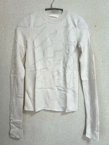 HELMUT LANG 아이보리 긴팔 티셔츠 S