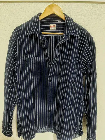 houston 네이비 스트라이프 긴팔 셔츠 2XL