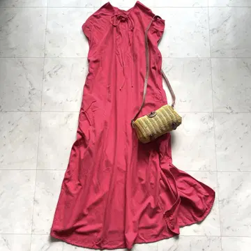 CITYSHOP KAFTAN DRESS 슬리브리스 카프탄 드레스 핑크