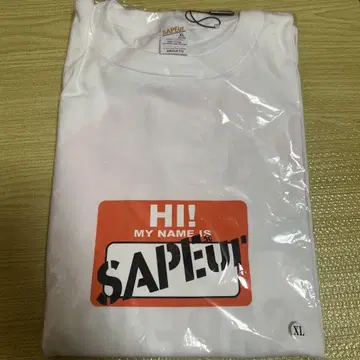 SAPEL HI! MY NAME IS 티셔츠 XL