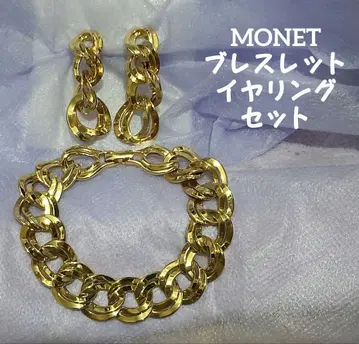 골드 체인 팔찌 귀찌 세트 MONET 모네