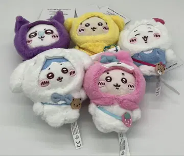 치이카와 산리오 콜라보 마스코트 홀더 5종 컴플리트 세트