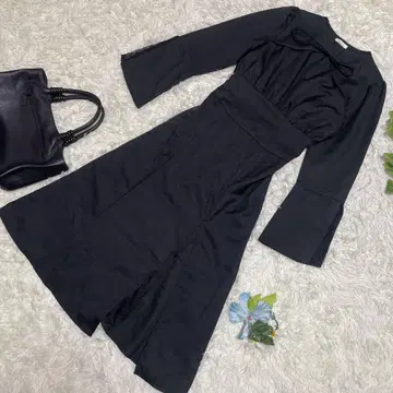 컨디션 최상 Bida Roseo 롱 원피스 블랙 슬릿 포멀 M