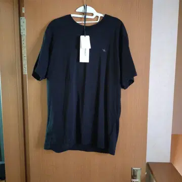 1PIUGUALE3 블랙 XXL 티셔츠 백 자수 로고