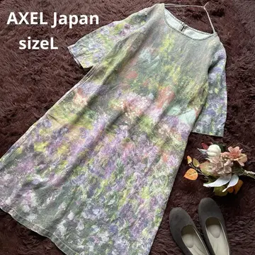 엑셀 재팬 수채화 원피스 보타니컬 플라워 프린트