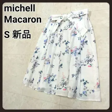 미셸 마카롱 꽃무늬 스커트 S 새상품
