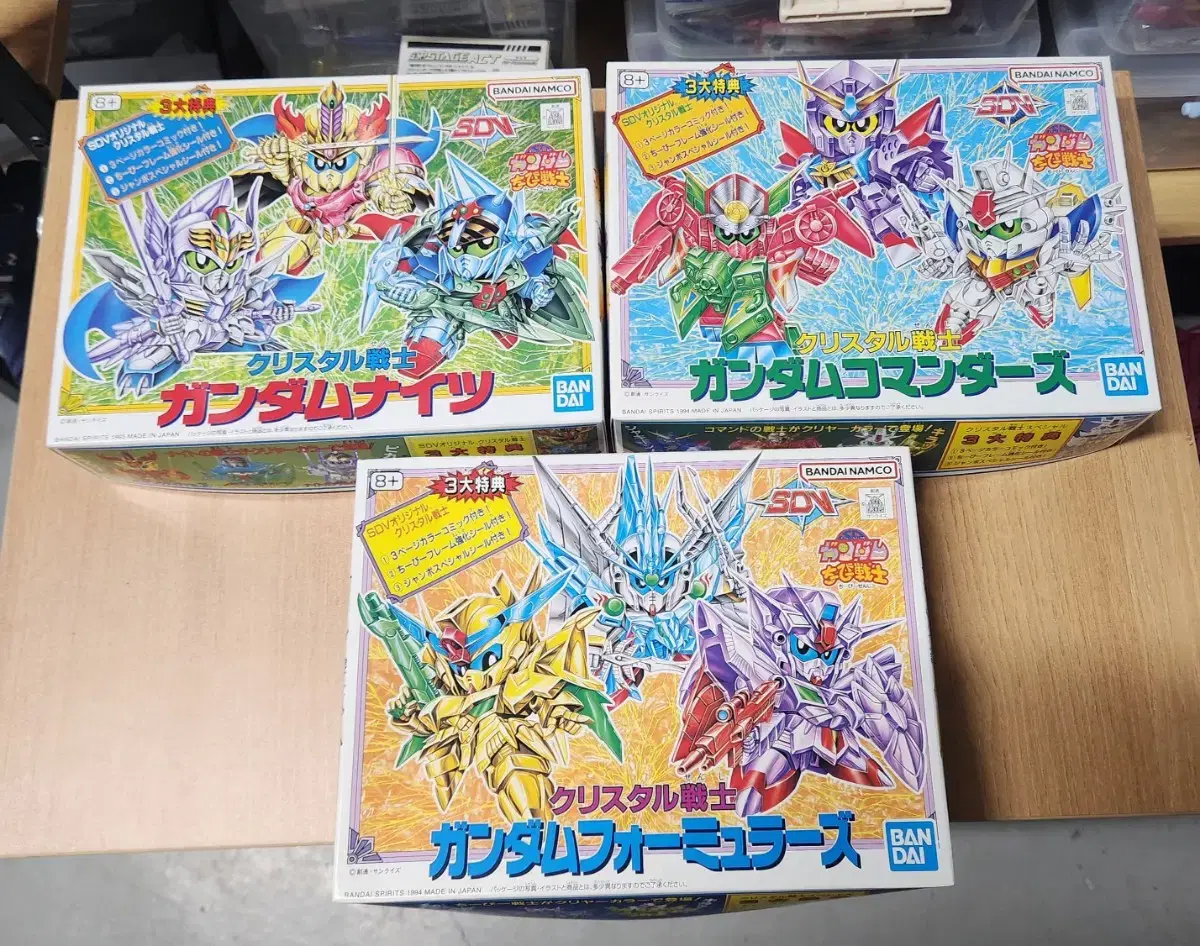 SD Gundam Chibi Warrior krystal Warrior Set (Clear Version)