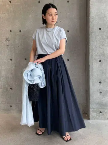 택 포함 미사용 새상품 프라마타프타 스커트 네이비