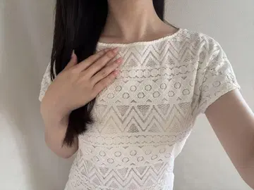 Armani Exchange 반팔 레이스 원피스 사이즈 0