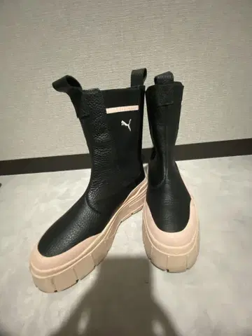 푸마 통굽 블랙 부츠