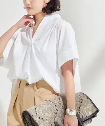 JOURNAL STANDARD L'ESSAGE CO/PE 뉘앙스 셔츠
