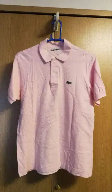 CHEMISE LACOSTE 피케 셔츠 핑크