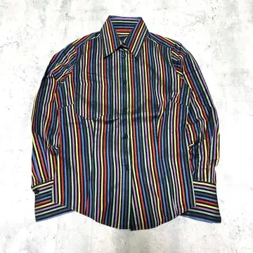 폴스미스 셔츠 멀티 스트라이프 코튼 컬러풀 모드