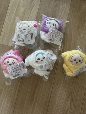 치이카와 산리오 마스코트 키링 5종 컴프 세트