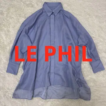 컨디션 최상 LE PHIL 루필 시어 블라우스 셔츠 프리 사이즈