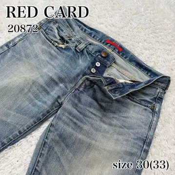 RED CARD 20872 데님 버튼 플라이 30(33) 일본제
