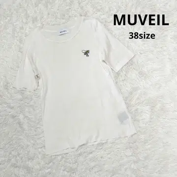 MUVEIL 뮤베일 썸머 니트 니트 반팔 상의 M 벌 자수
