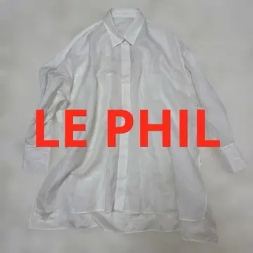 컨디션 최상 LE PHIL 루필 시어 블라우스 셔츠 프리 사이즈