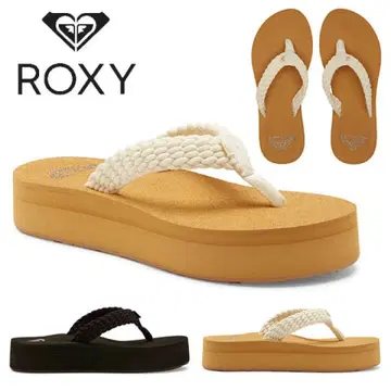 Roxy 통굽 샌들 25cm 베이지 비치 샌들