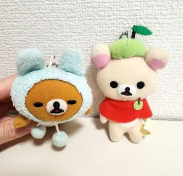 리락쿠마 코리락쿠마 봉제 인형 키링 2개