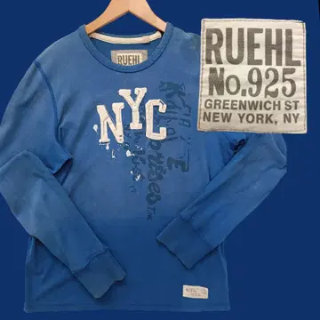 룰 넘버 925/RUEHL/아바클로/긴팔/롱 T/빈티지 가공/XL