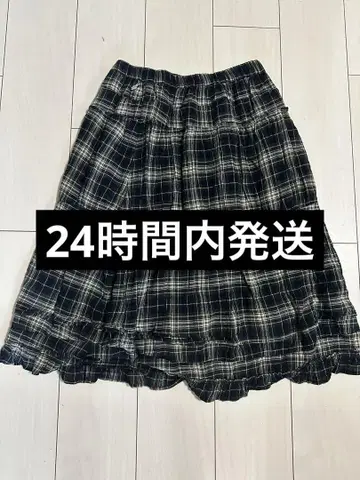 coyseio 체크 롱 스커트 1 사이즈