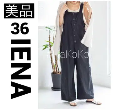 IENA 이에나 립스탑 오버롤 살로펫 블랙 36 S