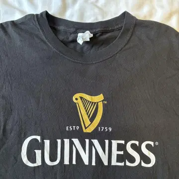 기네스 티셔츠 빈티지 Guinness 기네스 맥주 블랙 XL