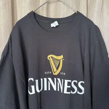 기네스 티셔츠 빈티지 Guinness 기네스 맥주 블랙 XL