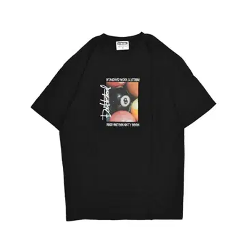 DOUBLE STEAL 8볼 티셔츠 943-14007 BK L