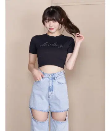 Darich 로프 그래픽 숏 티셔츠 블랙