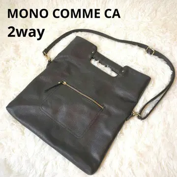 MONO COMME CA 2way 가죽 백 숄더 핸드백