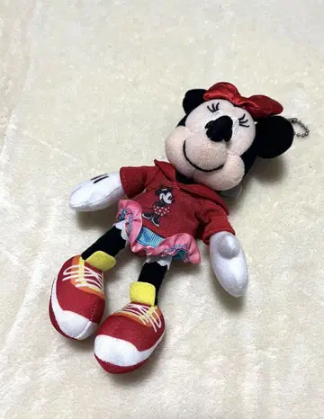 미니 봉제 인형 빨간색 후드티