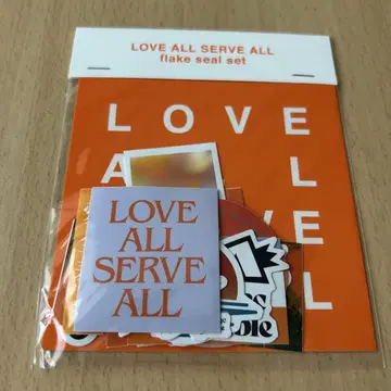 LOVE ALL SERVE ALL 플레이크 씰 세트
