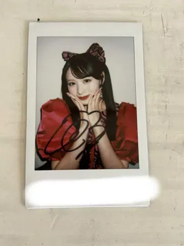 CANDYTUNE 다치바나 코토미 친필 사인 폴라로이드 온토쿠