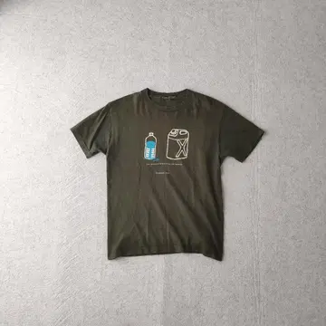 페이드 그린 아웃도어 90s 티셔츠 굿 레귤러