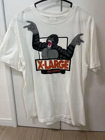 X-LARGE 고릴라 티셔츠 L 사이즈 화이트
