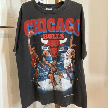 CHICAGO BULLS 오버 양면 프린트 티셔츠 XL