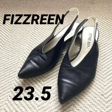 FIZZREEN 블랙 스틸레토 뮬 23.5cm
