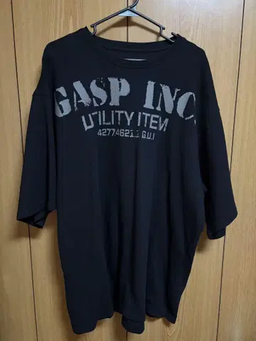 gasp Iron Thermal Tee 블랙 L 사이즈