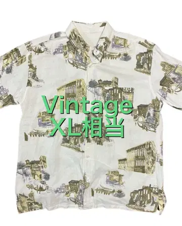 분위기 만점 빈티지 VENICE 반팔 버튼 다운 셔츠 xpv