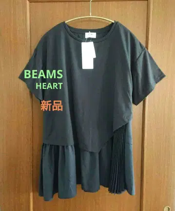 빔즈 반팔 셔츠 플리츠 디자인