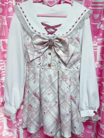 LIZLISA sewing bear 패턴 셋업