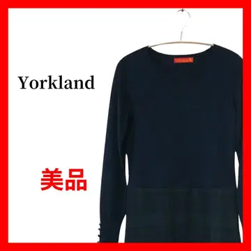 Yorkland 요크랜드 원피스 체크 니트 B1697