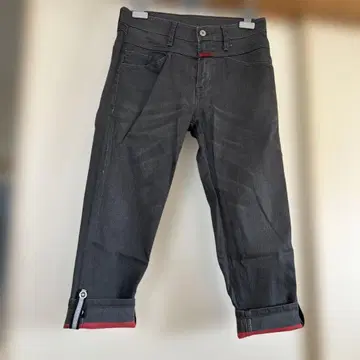 다크 그레이 데님 팬츠 롤업 가능 마리테 프랑수아 질보