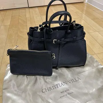 allureville CHRISTIAN VILLA 가죽 핸드백