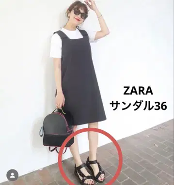 자라 ZARA 비쥬 샌들 여성 신발 36