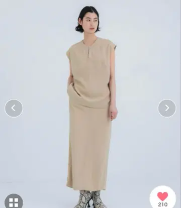 클레인 레이어드 백 오픈 원피스